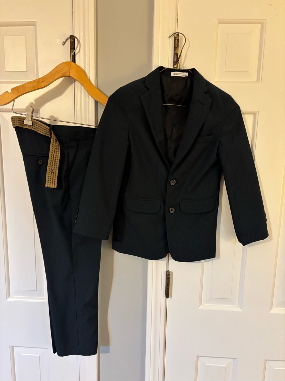 Izod Boys' Navy Two-Button Suit Jacket & Pants